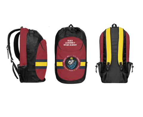 Gear Bag, Reach Leadership Steam Academy, Spirit Store, Teamtime, Team time, sublimation, custom sports apparel, team uniforms, spirit wear, spiritwear, sports uniforms, custom shirts, team store, custom team store, fundraiser sports, apparel fundraiser