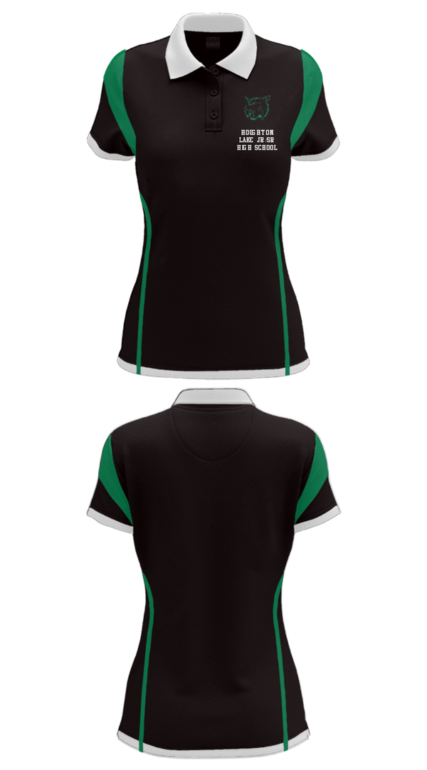 Women's Short Sleeve Performance Polo, Houghton Lake Jr/Sr High School, Spirit Store, Teamtime, Team time, sublimation, custom sports apparel, team uniforms, spirit wear, spiritwear, sports uniforms, custom shirts, team store, custom team store, fundraiser sports, apparel fundraiser