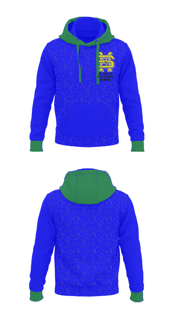 Hoodie, St Martin High School Swimming, Swimming, Teamtime, Team time, sublimation, custom sports apparel, team uniforms, spirit wear, spiritwear, sports uniforms, custom shirts, team store, custom team store, fundraiser sports, apparel fundraiser
