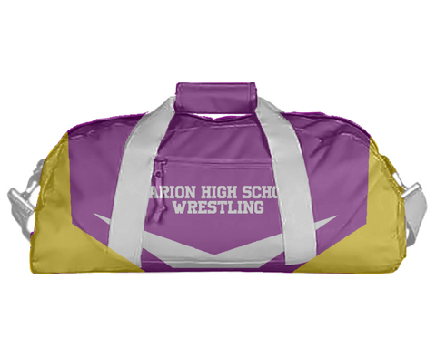 Duffle Bag, Marion High School Wrestling, Wrestling, Teamtime, Team time, sublimation, custom sports apparel, team uniforms, spirit wear, spiritwear, sports uniforms, custom shirts, team store, custom team store, fundraiser sports, apparel fundraiser
