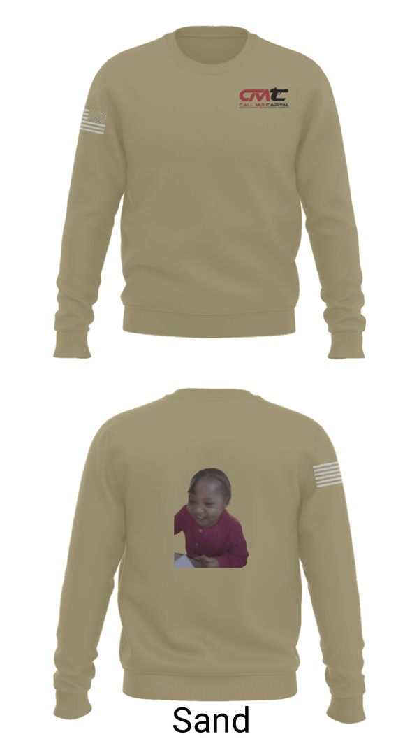 Crew Neck Sweatshirt, Call Mr Capital, National Guard, Teamtime, Team time, sublimation, custom sports apparel, team uniforms, spirit wear, spiritwear, sports uniforms, custom shirts, team store, custom team store, fundraiser sports, apparel fundraiser