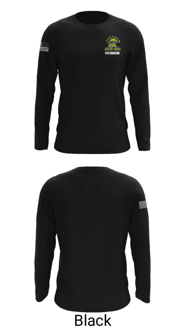 Long Sleeve Performance Shirt, Audubon Senior High School Swimming, Swimming, Teamtime, Team time, sublimation, custom sports apparel, team uniforms, spirit wear, spiritwear, sports uniforms, custom shirts, team store, custom team store, fundraiser sports, apparel fundraiser