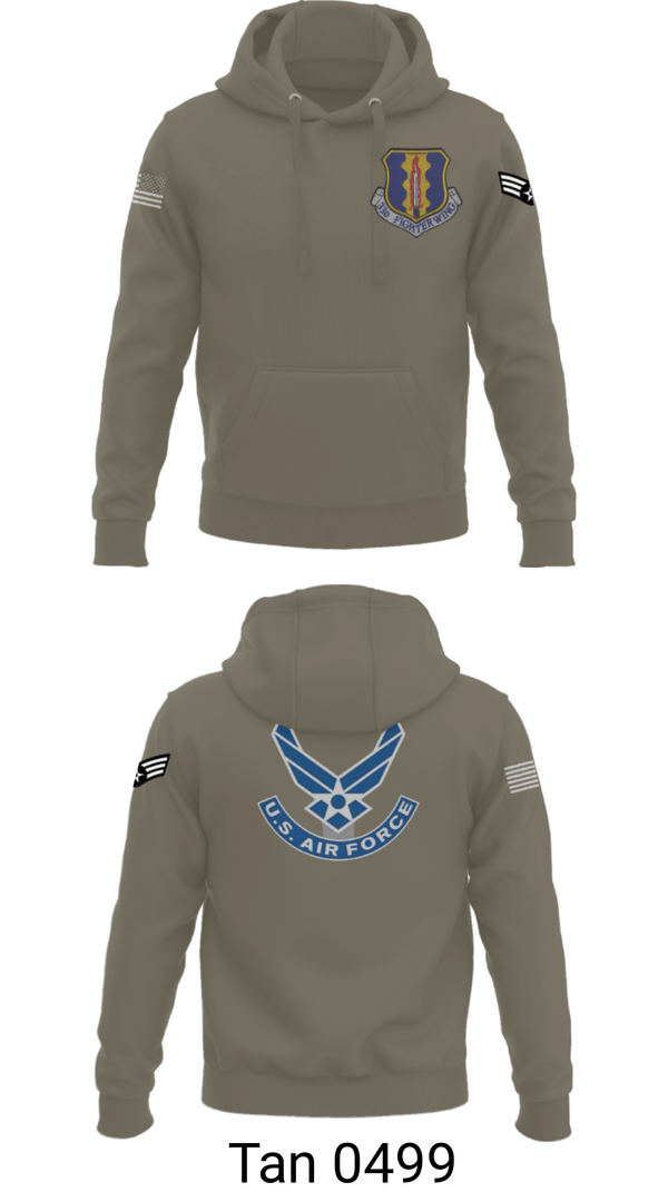 Hoodie, 33rd Tactical Fighter Wing, Air Force, Teamtime, Team time, sublimation, custom sports apparel, team uniforms, spirit wear, spiritwear, sports uniforms, custom shirts, team store, custom team store, fundraiser sports, apparel fundraiser