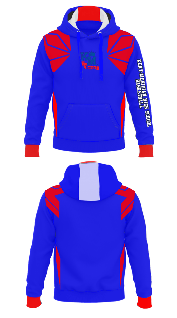 Hoodie, Kent-Meridian High School Basketball, Men's Basketball, Teamtime, Team time, sublimation, custom sports apparel, team uniforms, spirit wear, spiritwear, sports uniforms, custom shirts, team store, custom team store, fundraiser sports, apparel fundraiser