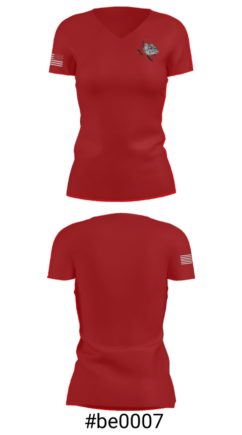 Women's Short Sleeve Vneck Shirt, Ann Whitney Elementary School, Spirit Store, Teamtime, Team time, sublimation, custom sports apparel, team uniforms, spirit wear, spiritwear, sports uniforms, custom shirts, team store, custom team store, fundraiser sports, apparel fundraiser