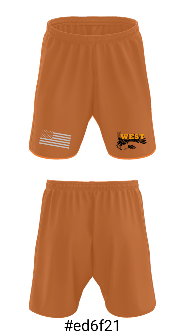 Athletic Shorts With Pockets, West High School Gymnastics, Spirit Store, Teamtime, Team time, sublimation, custom sports apparel, team uniforms, spirit wear, spiritwear, sports uniforms, custom shirts, team store, custom team store, fundraiser sports, apparel fundraiser