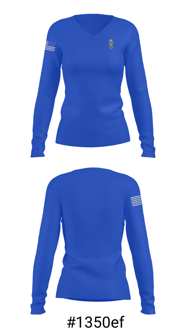 Women's Long Sleeve Vneck Shirt, Mio-Ausable Elementary School, Spirit Store, Teamtime, Team time, sublimation, custom sports apparel, team uniforms, spirit wear, spiritwear, sports uniforms, custom shirts, team store, custom team store, fundraiser sports, apparel fundraiser