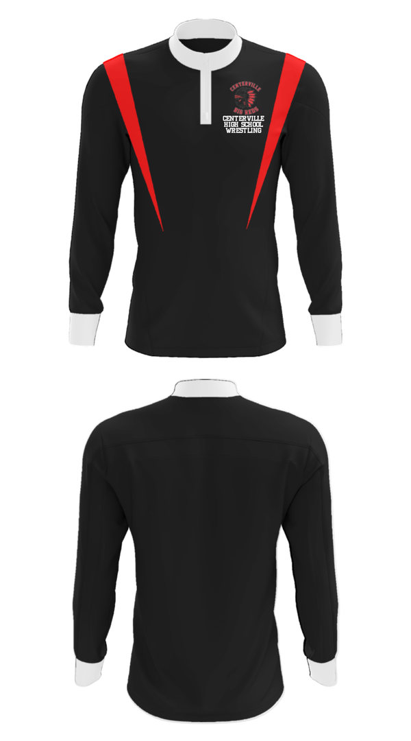 Quarter Zip Jacket, Centerville High School Wrestling, Wrestling, Teamtime, Team time, sublimation, custom sports apparel, team uniforms, spirit wear, spiritwear, sports uniforms, custom shirts, team store, custom team store, fundraiser sports, apparel fundraiser