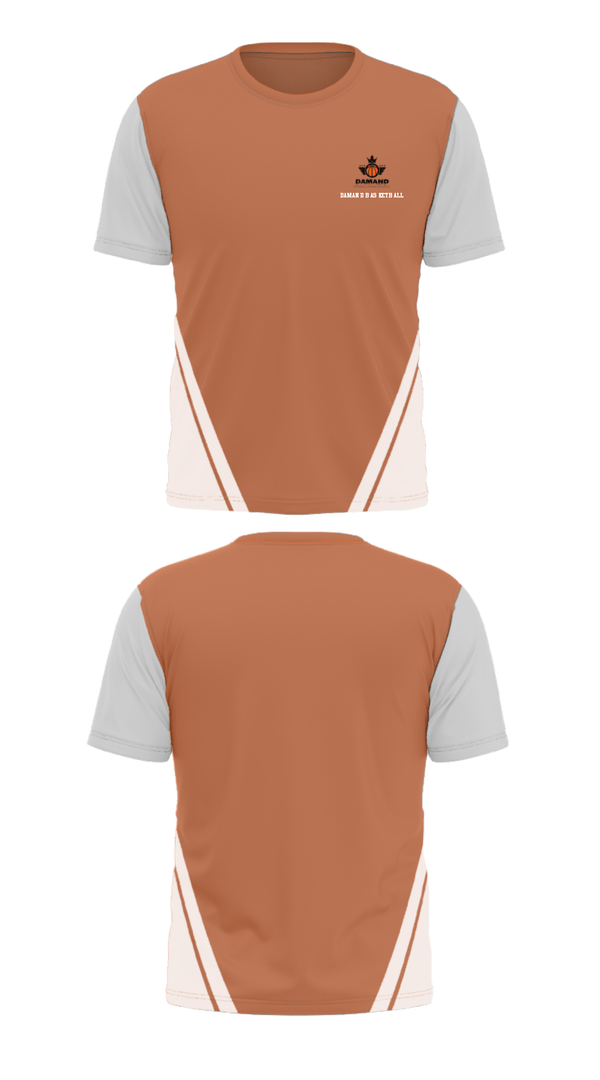 Short Sleeve Performance Shirt, Damand Basketball, Men's Basketball, Teamtime, Team time, sublimation, custom sports apparel, team uniforms, spirit wear, spiritwear, sports uniforms, custom shirts, team store, custom team store, fundraiser sports, apparel fundraiser