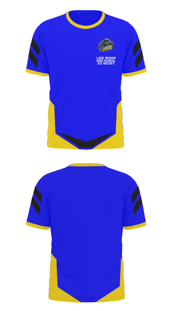 Short Sleeve Performance Polo, Lake Region High School Ice Hockey, Ice Hockey, Teamtime, Team time, sublimation, custom sports apparel, team uniforms, spirit wear, spiritwear, sports uniforms, custom shirts, team store, custom team store, fundraiser sports, apparel fundraiser