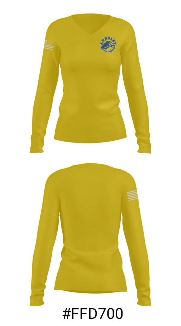 Women's Long Sleeve Vneck Shirt, Ardsley High School Wrestling, Wrestling, Teamtime, Team time, sublimation, custom sports apparel, team uniforms, spirit wear, spiritwear, sports uniforms, custom shirts, team store, custom team store, fundraiser sports, apparel fundraiser