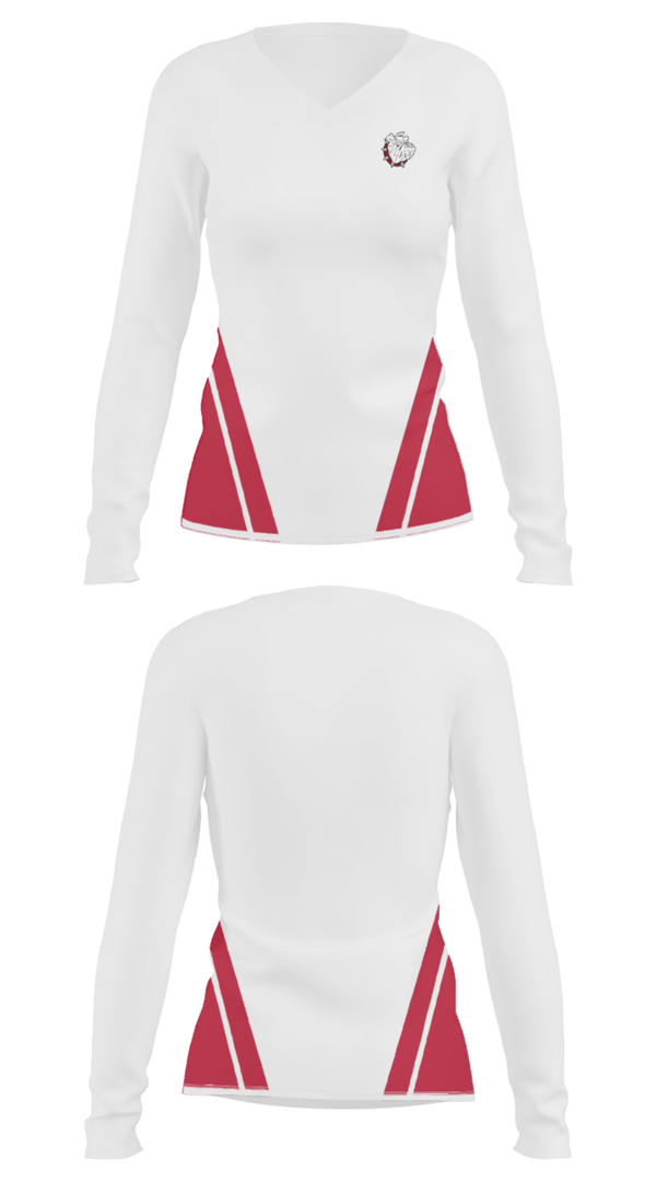 Women's Long Sleeve Vneck Shirt, Louisiana High School Basketball, Men's Basketball, Teamtime, Team time, sublimation, custom sports apparel, team uniforms, spirit wear, spiritwear, sports uniforms, custom shirts, team store, custom team store, fundraiser sports, apparel fundraiser