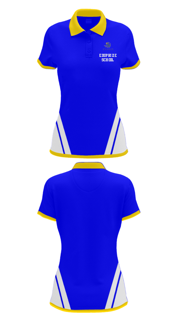 Women's Short Sleeve Performance Polo, Eduprize School, Spirit Store, Teamtime, Team time, sublimation, custom sports apparel, team uniforms, spirit wear, spiritwear, sports uniforms, custom shirts, team store, custom team store, fundraiser sports, apparel fundraiser
