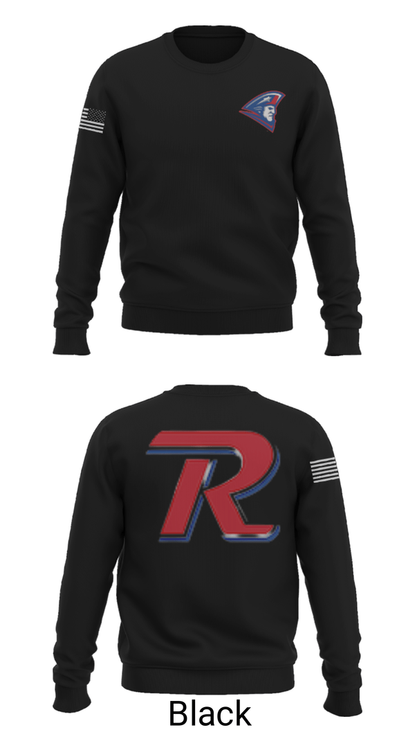 Crew Neck Sweatshirt, Revere High School Basketball, Men's Basketball, Teamtime, Team time, sublimation, custom sports apparel, team uniforms, spirit wear, spiritwear, sports uniforms, custom shirts, team store, custom team store, fundraiser sports, apparel fundraiser