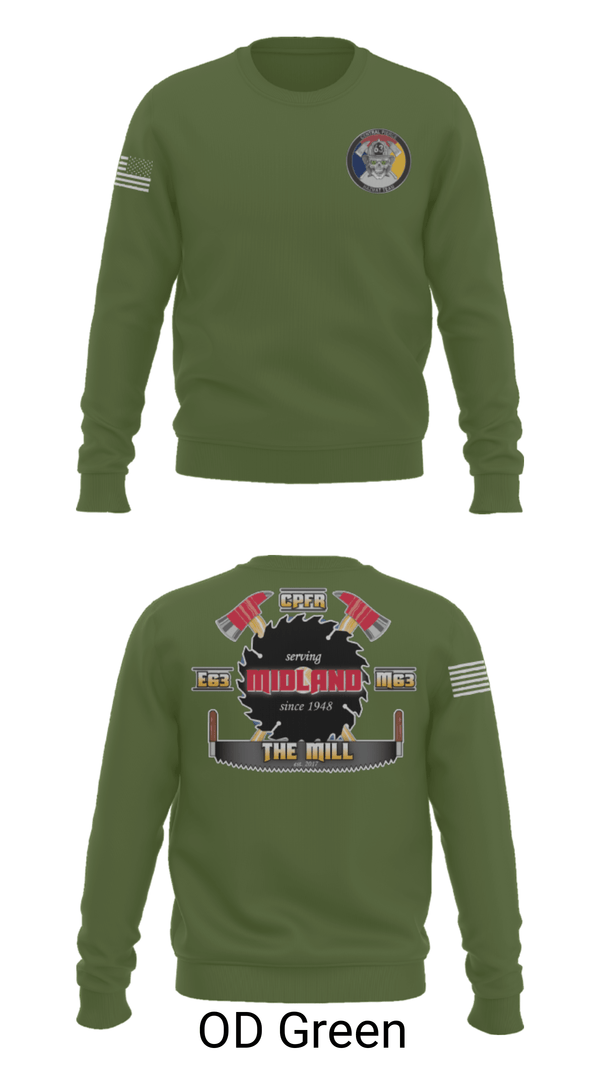 Crew Neck Sweatshirt, Hazmat 63 C, Fire Department, Teamtime, Team time, sublimation, custom sports apparel, team uniforms, spirit wear, spiritwear, sports uniforms, custom shirts, team store, custom team store, fundraiser sports, apparel fundraiser
