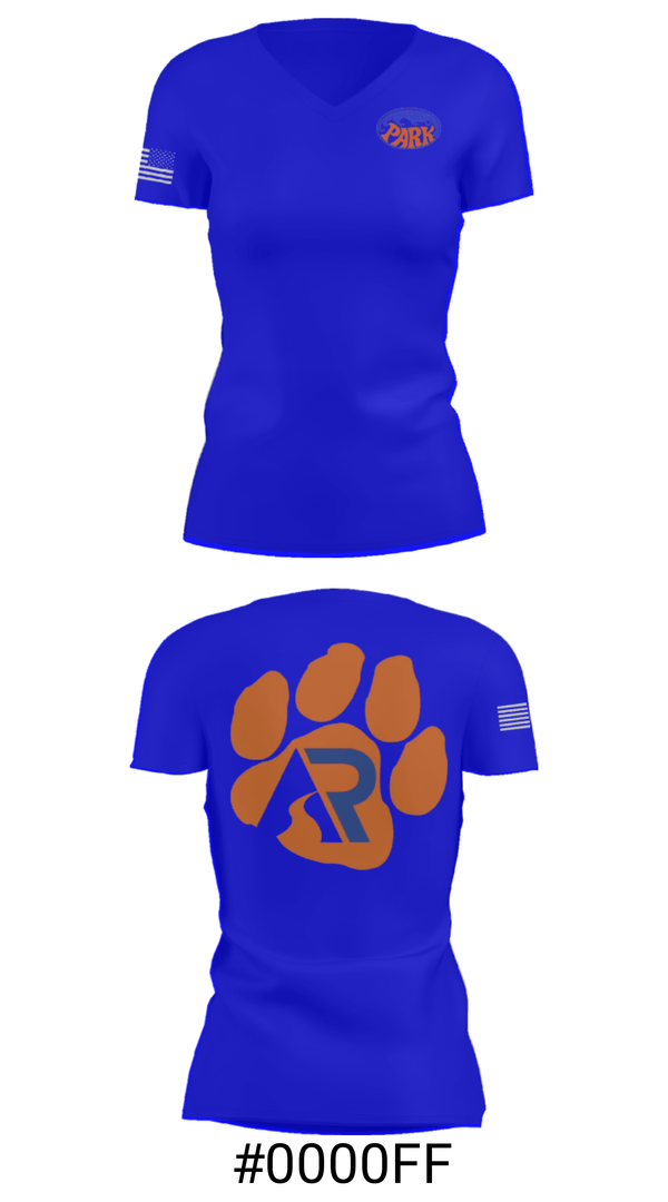 Women's Short Sleeve Vneck Shirt, Washington Park High School Basketball, Women's Basketball, Teamtime, Team time, sublimation, custom sports apparel, team uniforms, spirit wear, spiritwear, sports uniforms, custom shirts, team store, custom team store, fundraiser sports, apparel fundraiser