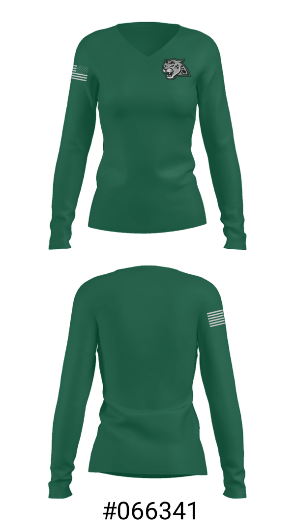 Women's Long Sleeve Vneck Shirt, Emerald Ridge High School Swimming, Swimming, Teamtime, Team time, sublimation, custom sports apparel, team uniforms, spirit wear, spiritwear, sports uniforms, custom shirts, team store, custom team store, fundraiser sports, apparel fundraiser
