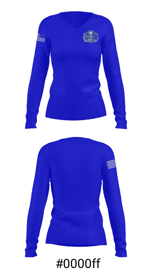 Women's Long Sleeve Vneck Shirt, Valley Central High School Basketball, Men's Basketball, Teamtime, Team time, sublimation, custom sports apparel, team uniforms, spirit wear, spiritwear, sports uniforms, custom shirts, team store, custom team store, fundraiser sports, apparel fundraiser