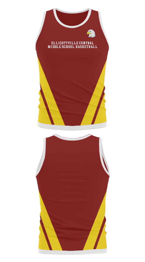 Tank Top, Ellicottville Central Middle School Basketball, Women's Basketball, Teamtime, Team time, sublimation, custom sports apparel, team uniforms, spirit wear, spiritwear, sports uniforms, custom shirts, team store, custom team store, fundraiser sports, apparel fundraiser