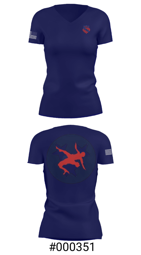 Women's Short Sleeve Vneck Shirt, Tennessee Aau Wrestling, Wrestling, Teamtime, Team time, sublimation, custom sports apparel, team uniforms, spirit wear, spiritwear, sports uniforms, custom shirts, team store, custom team store, fundraiser sports, apparel fundraiser