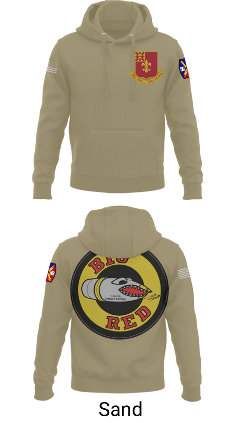 Hoodie, 1-145 FA, National Guard, Teamtime, Team time, sublimation, custom sports apparel, team uniforms, spirit wear, spiritwear, sports uniforms, custom shirts, team store, custom team store, fundraiser sports, apparel fundraiser