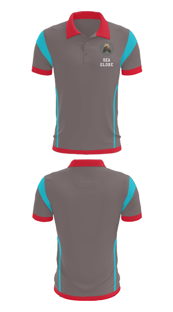 Short Sleeve Performance Polo, Sea globe, , Teamtime, Team time, sublimation, custom sports apparel, team uniforms, spirit wear, spiritwear, sports uniforms, custom shirts, team store, custom team store, fundraiser sports, apparel fundraiser