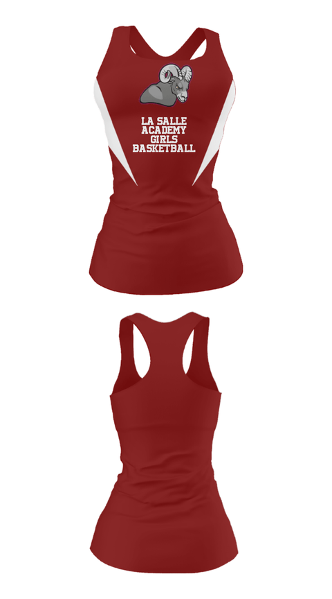 Tank Top, La Salle Academy Girls Basketball, Women's Basketball, Teamtime, Team time, sublimation, custom sports apparel, team uniforms, spirit wear, spiritwear, sports uniforms, custom shirts, team store, custom team store, fundraiser sports, apparel fundraiser