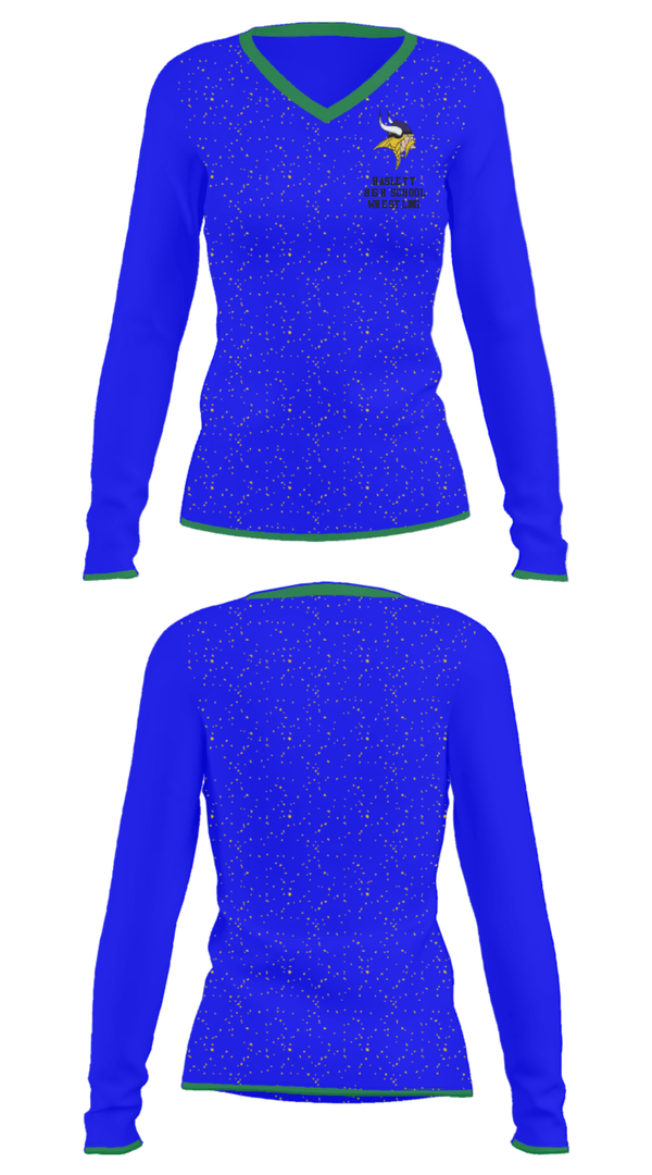 Women's Long Sleeve Vneck Shirt, Haslett High School Wrestling, Wrestling, Teamtime, Team time, sublimation, custom sports apparel, team uniforms, spirit wear, spiritwear, sports uniforms, custom shirts, team store, custom team store, fundraiser sports, apparel fundraiser