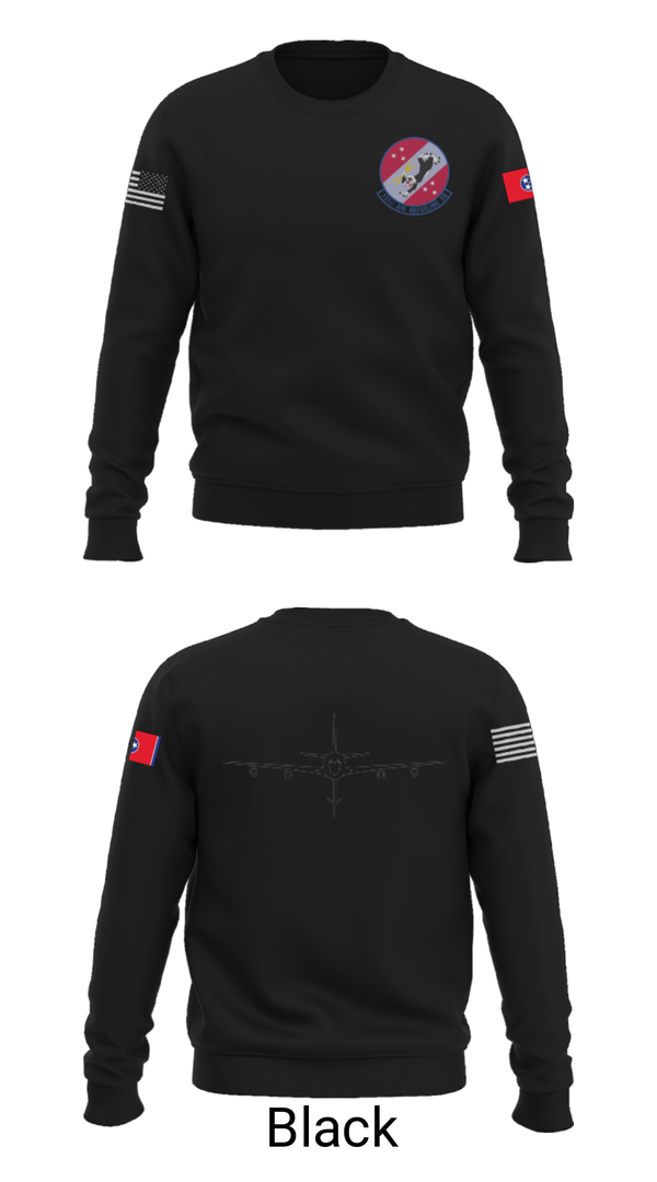 Crew Neck Sweatshirt, 151st Air Refueling Squadron, Air Force, Teamtime, Team time, sublimation, custom sports apparel, team uniforms, spirit wear, spiritwear, sports uniforms, custom shirts, team store, custom team store, fundraiser sports, apparel fundraiser