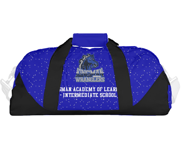 Duffle Bag, Kingman Academy Of Learning - Intermediate School, Spirit Store, Teamtime, Team time, sublimation, custom sports apparel, team uniforms, spirit wear, spiritwear, sports uniforms, custom shirts, team store, custom team store, fundraiser sports, apparel fundraiser