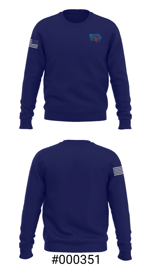 Crew Neck Sweatshirt, Top Tier Iowa, Baseball, Teamtime, Team time, sublimation, custom sports apparel, team uniforms, spirit wear, spiritwear, sports uniforms, custom shirts, team store, custom team store, fundraiser sports, apparel fundraiser