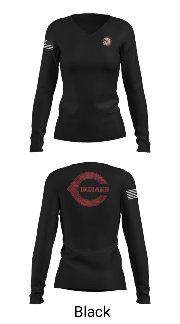 Women's Long Sleeve Vneck Shirt, Campbell High School Basketball, Men's Basketball, Teamtime, Team time, sublimation, custom sports apparel, team uniforms, spirit wear, spiritwear, sports uniforms, custom shirts, team store, custom team store, fundraiser sports, apparel fundraiser