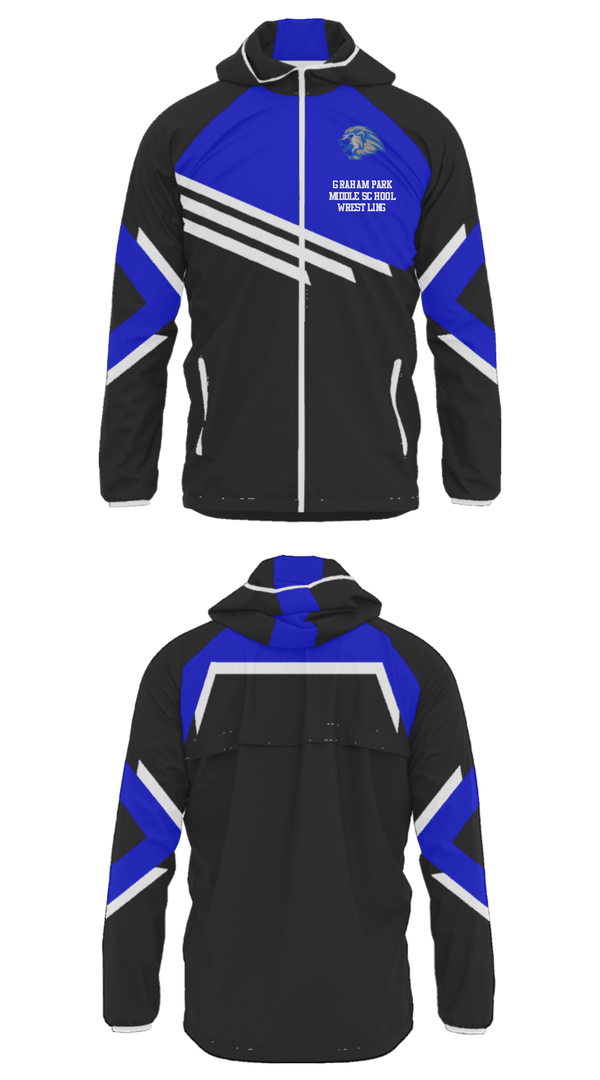 Windbreaker, Graham Park Middle School Wrestling, Wrestling, Teamtime, Team time, sublimation, custom sports apparel, team uniforms, spirit wear, spiritwear, sports uniforms, custom shirts, team store, custom team store, fundraiser sports, apparel fundraiser