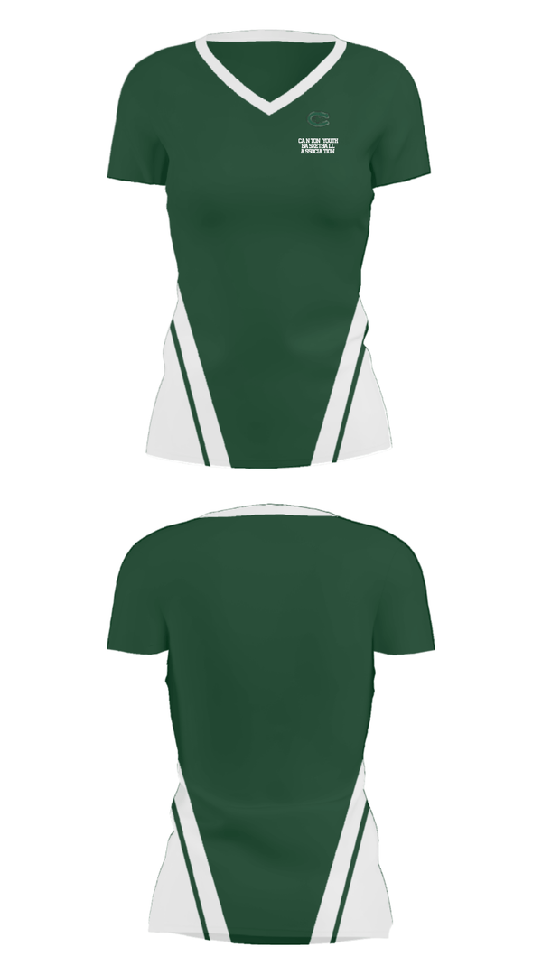 Women's Short Sleeve Vneck Shirt, Canton Youth Basketball Association, Men's Basketball, Teamtime, Team time, sublimation, custom sports apparel, team uniforms, spirit wear, spiritwear, sports uniforms, custom shirts, team store, custom team store, fundraiser sports, apparel fundraiser