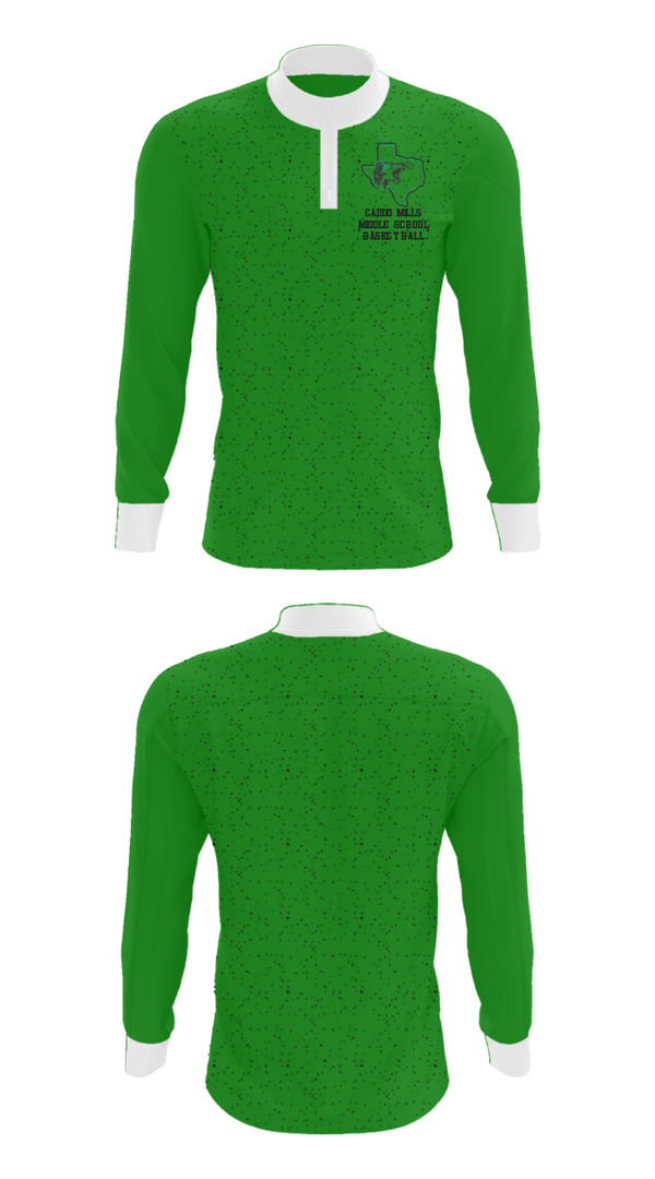 Quarter Zip Jacket, Caddo Mills Middle School Basketball, Men's Basketball, Teamtime, Team time, sublimation, custom sports apparel, team uniforms, spirit wear, spiritwear, sports uniforms, custom shirts, team store, custom team store, fundraiser sports, apparel fundraiser