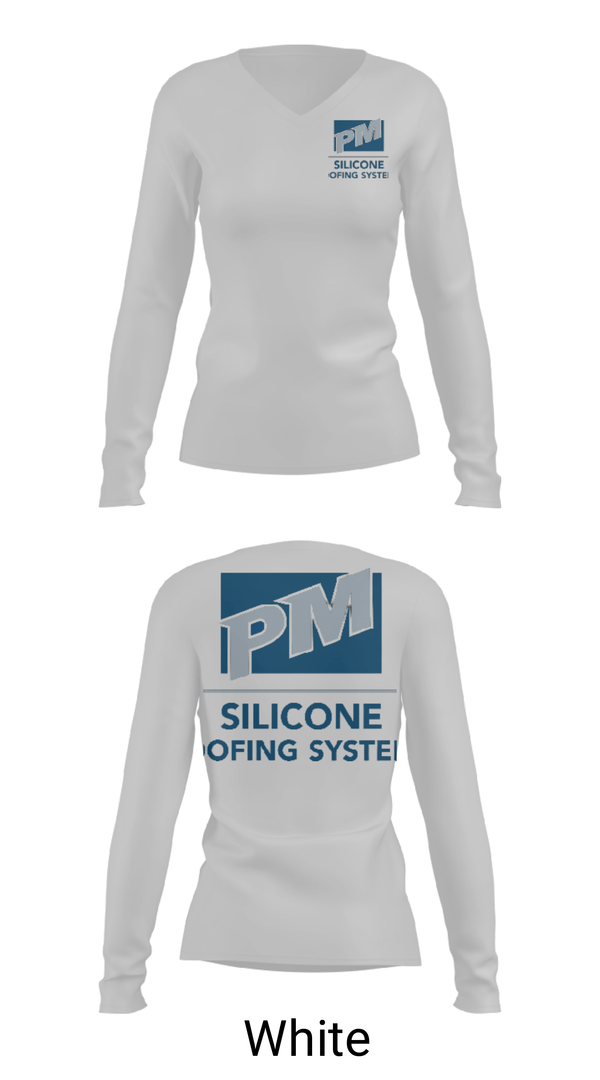 Women's Long Sleeve Vneck Shirt, sA Plus Sustainable Roofing Coatings, , Teamtime, Team time, sublimation, custom sports apparel, team uniforms, spirit wear, spiritwear, sports uniforms, custom shirts, team store, custom team store, fundraiser sports, apparel fundraiser