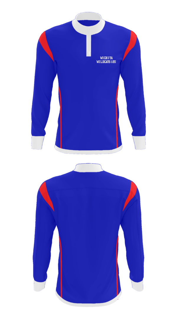 Quarter Zip Jacket, Wichita WILDCATS 12U, Baseball, Teamtime, Team time, sublimation, custom sports apparel, team uniforms, spirit wear, spiritwear, sports uniforms, custom shirts, team store, custom team store, fundraiser sports, apparel fundraiser
