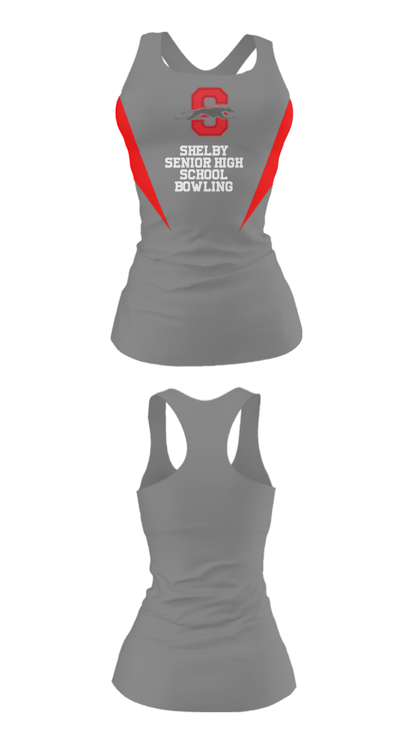 Tank Top, Shelby Senior High School Bowling, Bowling, Teamtime, Team time, sublimation, custom sports apparel, team uniforms, spirit wear, spiritwear, sports uniforms, custom shirts, team store, custom team store, fundraiser sports, apparel fundraiser