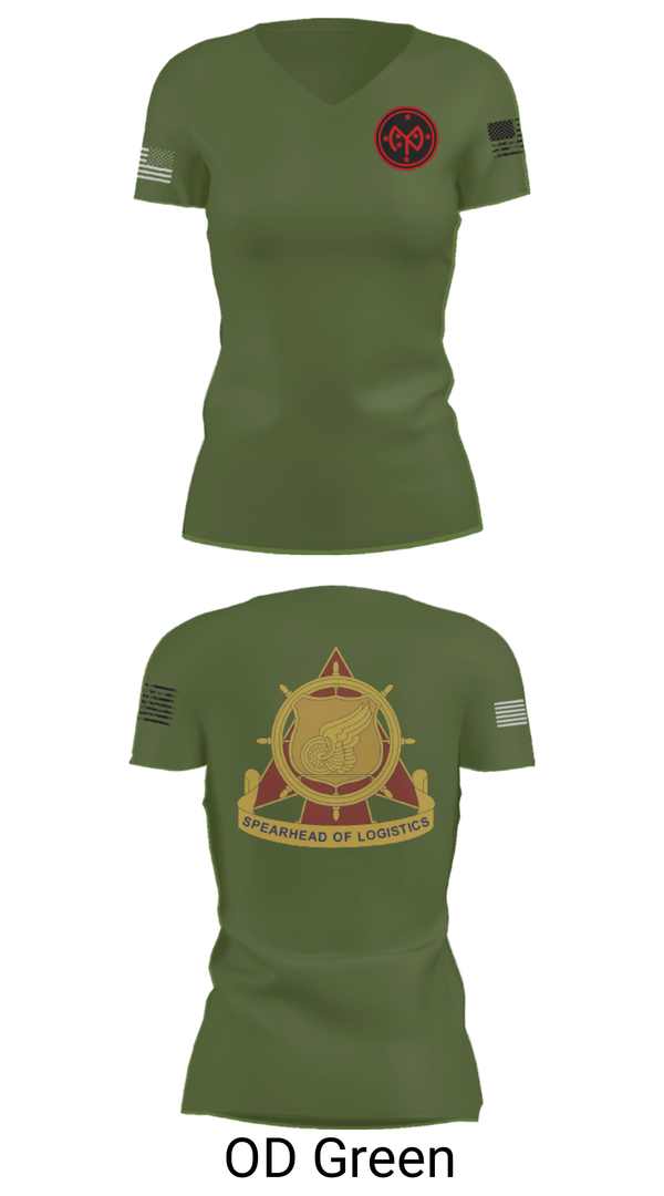 Women's Short Sleeve Vneck Shirt, E co 427th, National Guard, Teamtime, Team time, sublimation, custom sports apparel, team uniforms, spirit wear, spiritwear, sports uniforms, custom shirts, team store, custom team store, fundraiser sports, apparel fundraiser