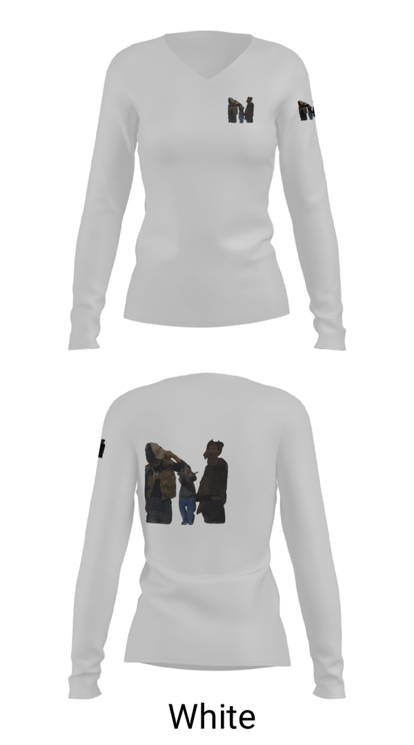 Women's Long Sleeve Vneck Shirt, DHK Entertainment, , Teamtime, Team time, sublimation, custom sports apparel, team uniforms, spirit wear, spiritwear, sports uniforms, custom shirts, team store, custom team store, fundraiser sports, apparel fundraiser
