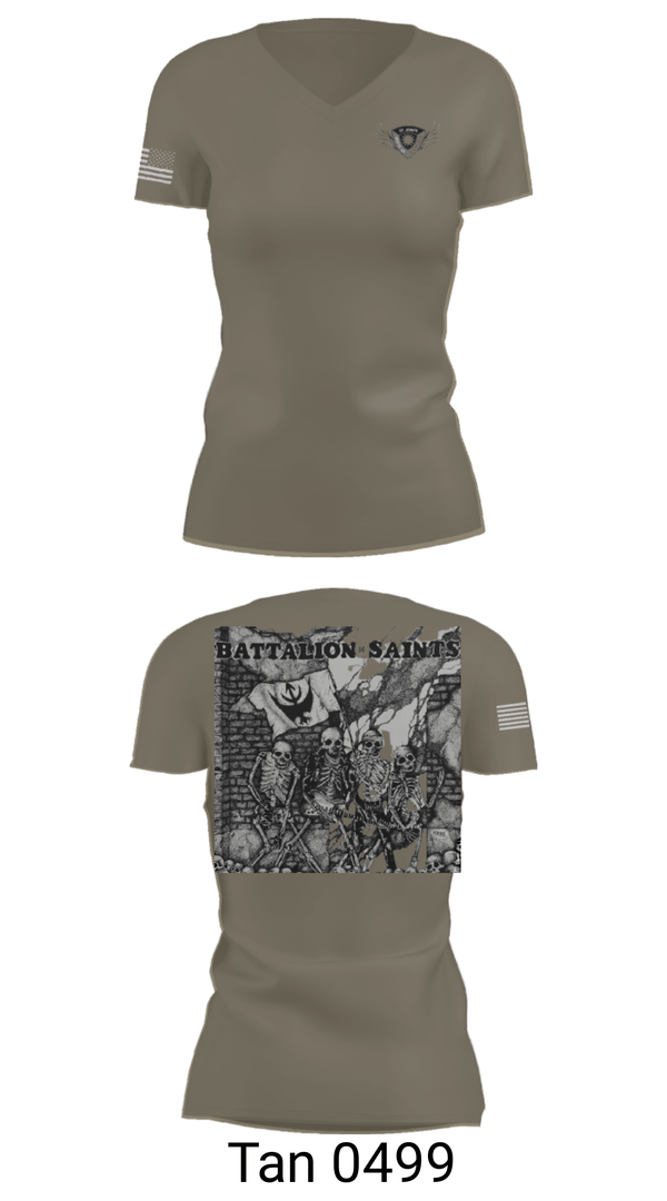 Women's Short Sleeve Vneck Shirt, , Army, Teamtime, Team time, sublimation, custom sports apparel, team uniforms, spirit wear, spiritwear, sports uniforms, custom shirts, team store, custom team store, fundraiser sports, apparel fundraiser