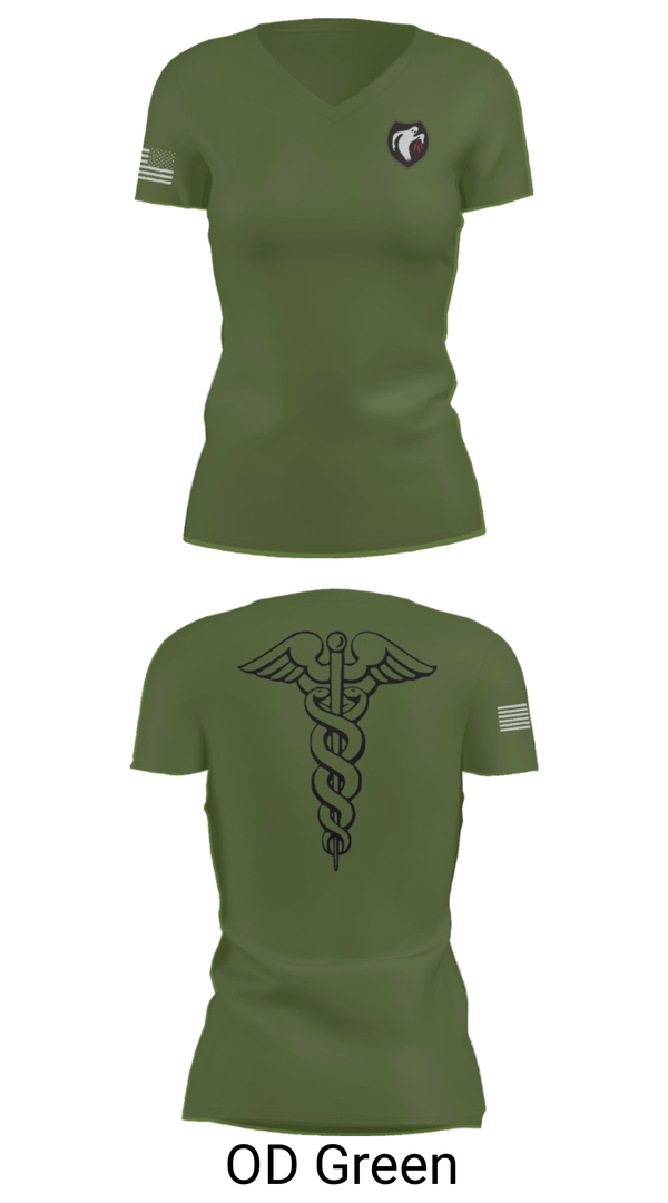 Women's Short Sleeve Vneck Shirt, , Army, Teamtime, Team time, sublimation, custom sports apparel, team uniforms, spirit wear, spiritwear, sports uniforms, custom shirts, team store, custom team store, fundraiser sports, apparel fundraiser