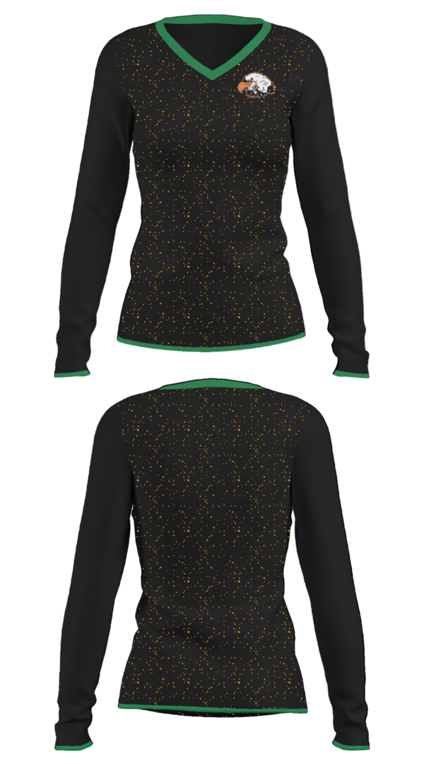 Women's Long Sleeve Vneck Shirt, Jasper R-5 High School Basketball, Men's Basketball, Teamtime, Team time, sublimation, custom sports apparel, team uniforms, spirit wear, spiritwear, sports uniforms, custom shirts, team store, custom team store, fundraiser sports, apparel fundraiser