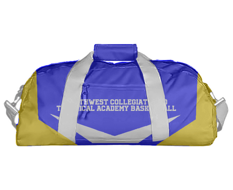 Duffle Bag, Northwest Collegiate And Technical Academy Basketball, Women's Basketball, Teamtime, Team time, sublimation, custom sports apparel, team uniforms, spirit wear, spiritwear, sports uniforms, custom shirts, team store, custom team store, fundraiser sports, apparel fundraiser