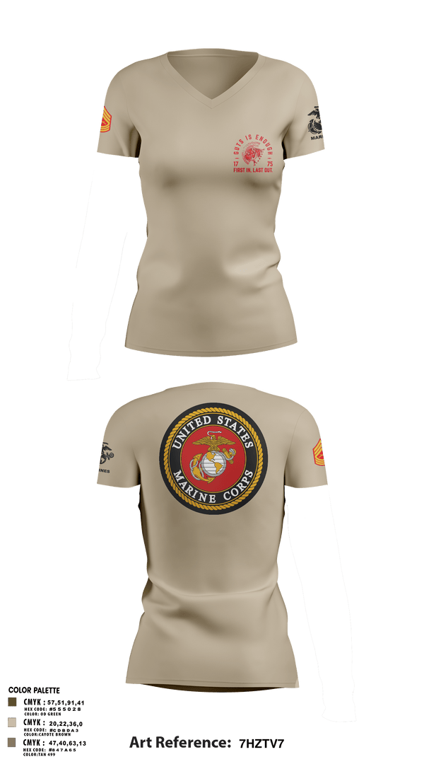 Women's Short Sleeve Vneck Shirt, Zulu 109, Marines, Teamtime, Team time, sublimation, custom sports apparel, team uniforms, spirit wear, spiritwear, sports uniforms, custom shirts, team store, custom team store, fundraiser sports, apparel fundraiser