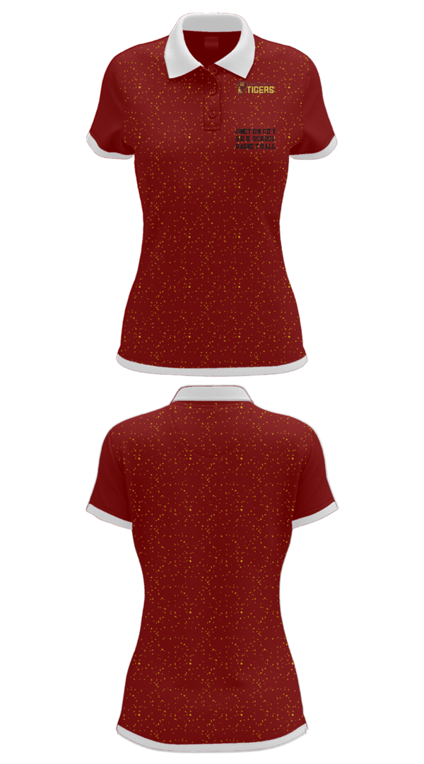 Women's Short Sleeve Performance Polo, Junction City High School Basketball, Men's Basketball, Teamtime, Team time, sublimation, custom sports apparel, team uniforms, spirit wear, spiritwear, sports uniforms, custom shirts, team store, custom team store, fundraiser sports, apparel fundraiser