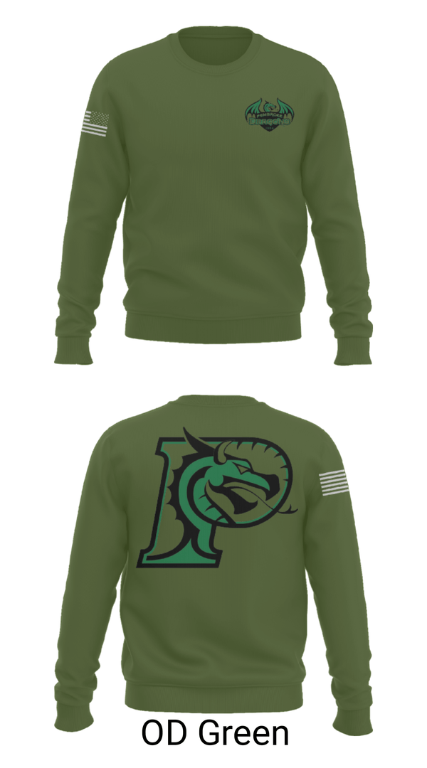 Crew Neck Sweatshirt, Pembroke High School Diving, Spirit Store, Teamtime, Team time, sublimation, custom sports apparel, team uniforms, spirit wear, spiritwear, sports uniforms, custom shirts, team store, custom team store, fundraiser sports, apparel fundraiser