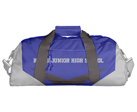 Duffle Bag, Rains Junior High School, Spirit Store, Teamtime, Team time, sublimation, custom sports apparel, team uniforms, spirit wear, spiritwear, sports uniforms, custom shirts, team store, custom team store, fundraiser sports, apparel fundraiser