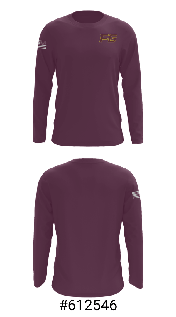 Long Sleeve Performance Shirt, Fort Gratiot Middle School Wrestling, Wrestling, Teamtime, Team time, sublimation, custom sports apparel, team uniforms, spirit wear, spiritwear, sports uniforms, custom shirts, team store, custom team store, fundraiser sports, apparel fundraiser