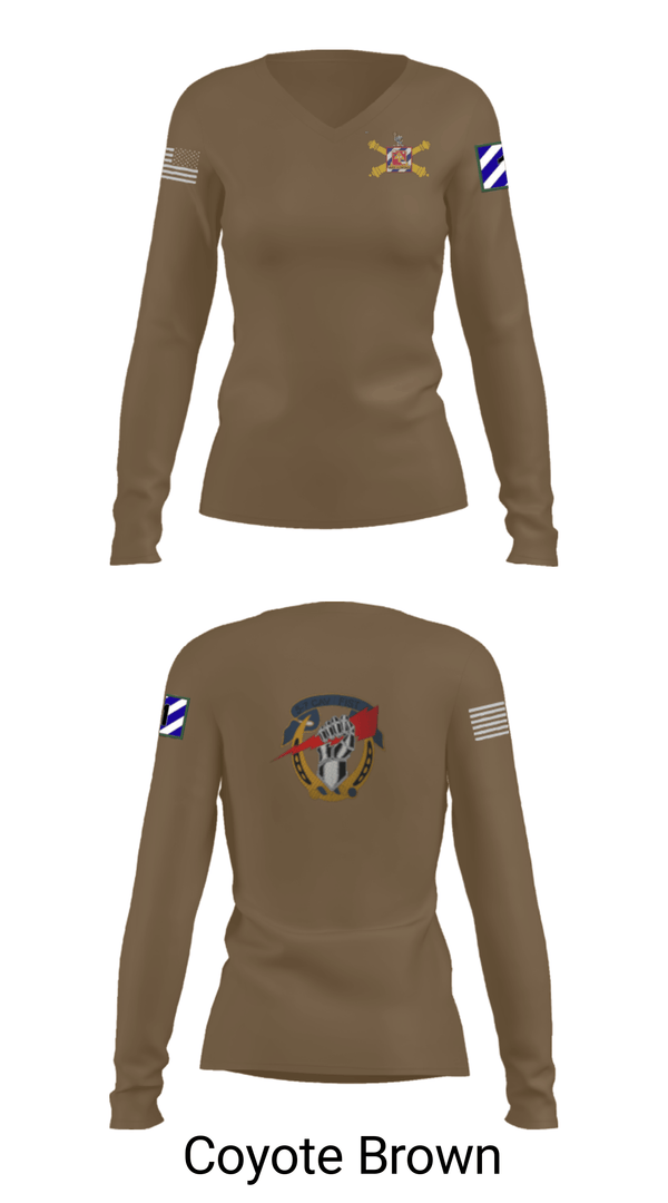 Women's Long Sleeve Vneck Shirt, , Army, Teamtime, Team time, sublimation, custom sports apparel, team uniforms, spirit wear, spiritwear, sports uniforms, custom shirts, team store, custom team store, fundraiser sports, apparel fundraiser